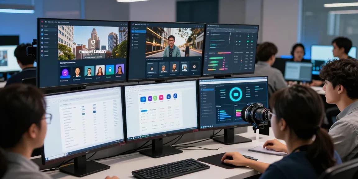 IPTV reseller dashboard showcasing advanced management tools and analytics in a modern workspace