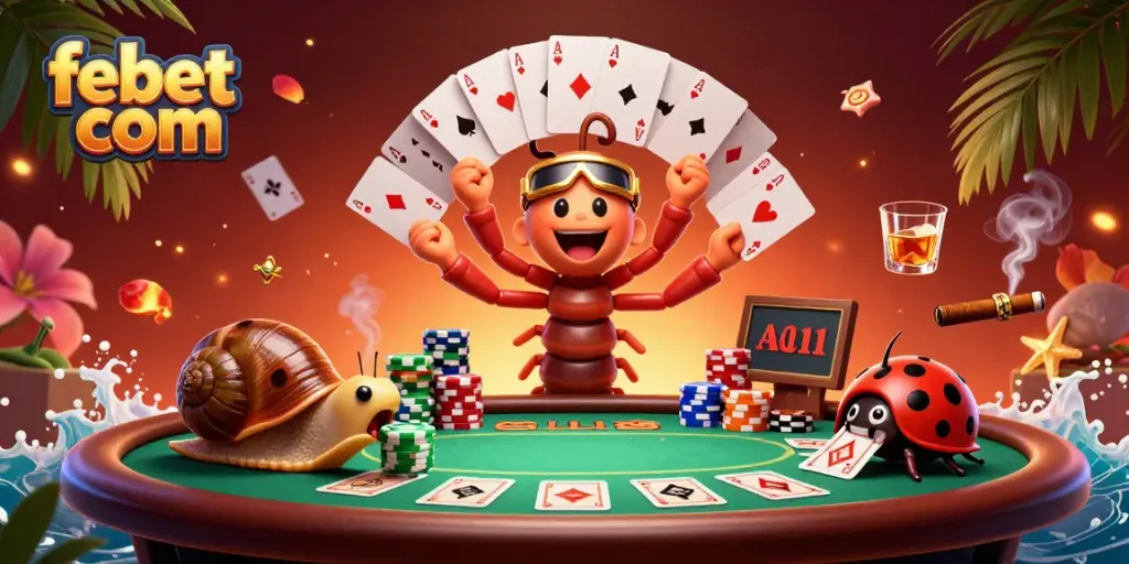 Experience dynamic poker action with febet com in this vibrant casino scene.