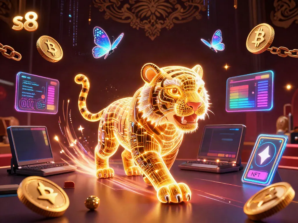 Engage in thrilling gameplay at s8 with vibrant gaming elements and crypto visuals.