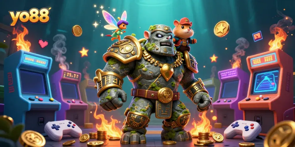 Experience thrilling adventures at yo88 with enchanting characters and vibrant gaming elements in a magical atmosphere.