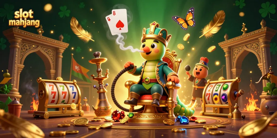 Experience thrilling slot mahjong gameplay with vibrant characters and gambling elements.