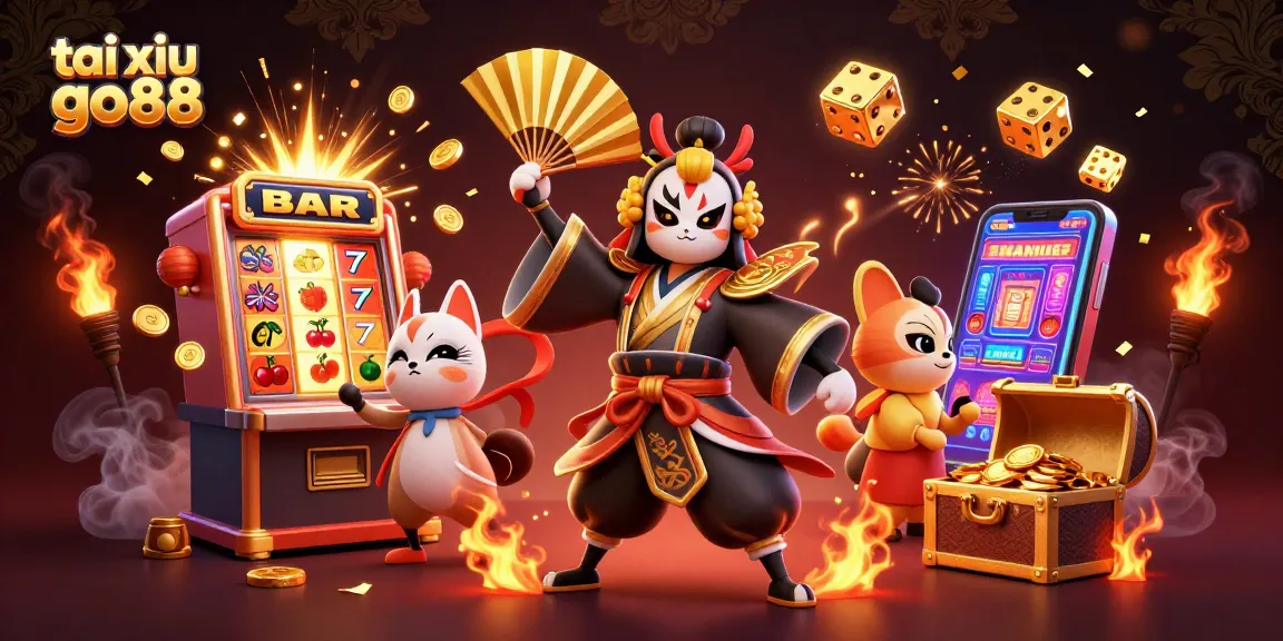 Engage in thrilling gameplay with tai xiu go88 through dynamic 3D illustration of a casino scene.