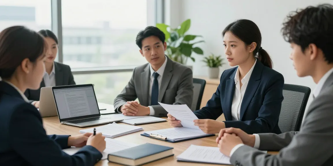 Lawyers collaborating with client about criminal case strategies at J.K. Chaudhary & Associates