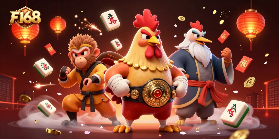 Experience thrilling gameplay at F168 with dynamic casino-themed characters and elements!